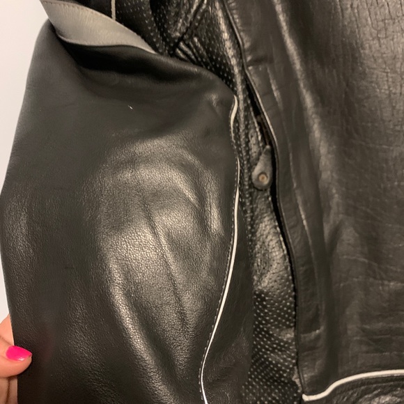 Women’s Armored Leather Jacket Zip-out Liner Heavy - Picture 10 of 11